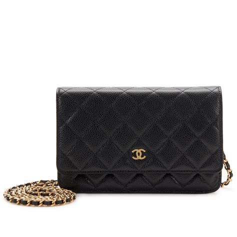 chanel wallet on chain boy black on black caviar leather|CHANEL Caviar Quilted Boy Wallet On Chain WOC Black.